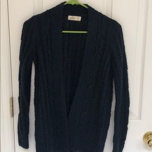Hollister Navy Cardigan
